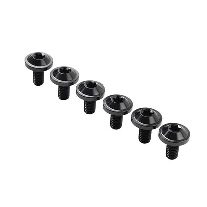 ya 9 10.24 6pcs Alloy Bolts Truss Torx Head Screws M5x25mm for Motorcycle Black