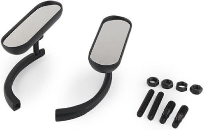 ya 6 8.14 Motorcycle Black Rear View Side Mirror left right for Harley Aluminum
