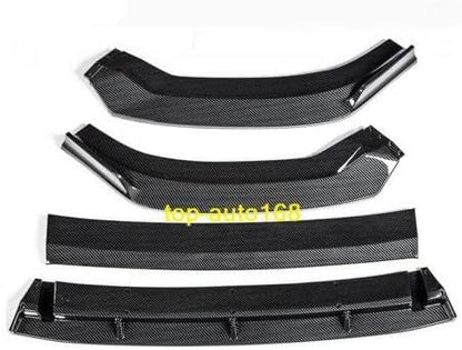 ya 2 8.15 Carbon Fiber Look Front Bumper Lip Body Kit Spoiler 4PCS for Audi A3 2017-2020