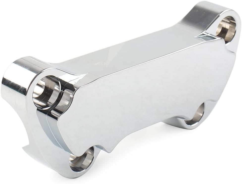 ya 6 8.14 1 Handlebar Riser Top Clamp Cover for Harley Dyna Softail Sportster 883 Chrome