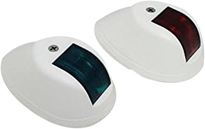 ya 4 8.14 Marine Boat 2x Of Green Red Navigation Side Light White Nylon Housing