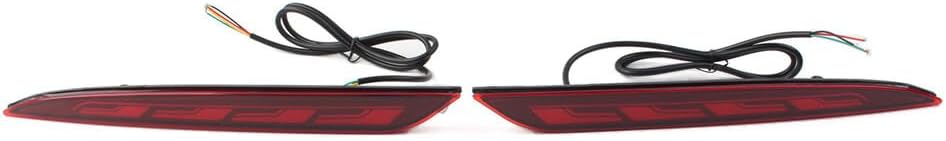 ya 4 8.10 Rear Fog Lamp Dynamic Turn Signal Reflector LED Bumper Light for Tesla for Model S