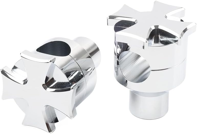 ya 14 9.20 zhengce Universal 2 Rise Handlebar Riser Clamp Mount For Harley Softail Dyna Road K-1