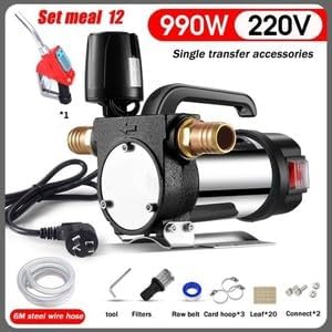 ya 28 10.13 baidi 12V/24V/220V Fuel Transfer Pump for Diesel Kerosene 990W Self-Priming Pump-37