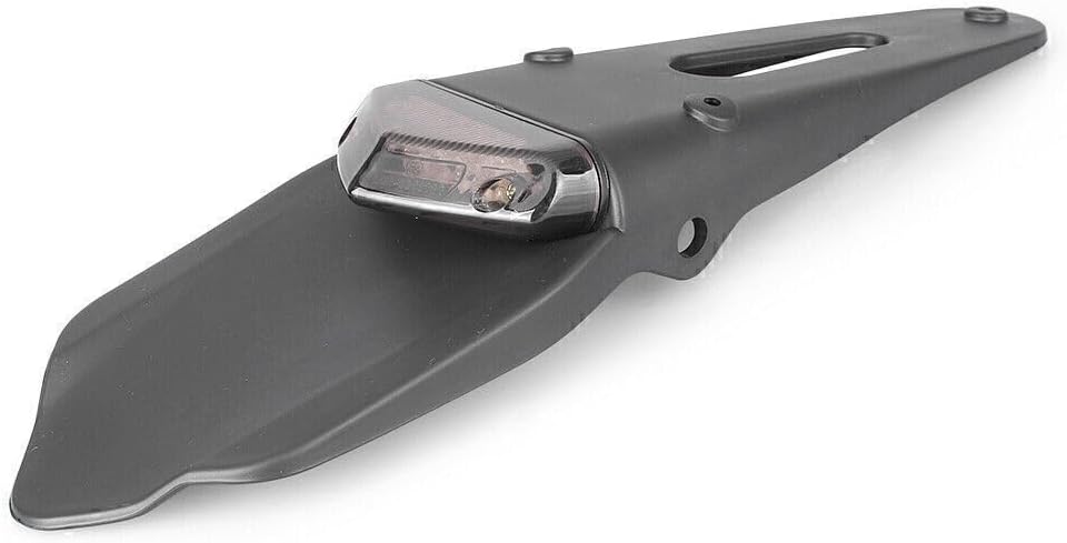 ya 7 8.24 baidi 1x Motor Universal Rear Fender with Tail Light for Motorcycle Dirt Bike ABS