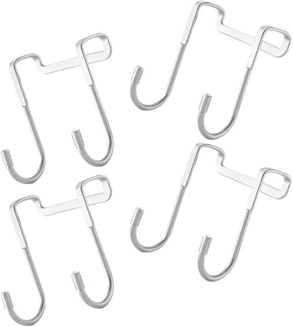 ya 26 10.21 baidi 4 Pcs Hook up Narrow Over Door Hooks Cabinet Multi-Functional Behind The