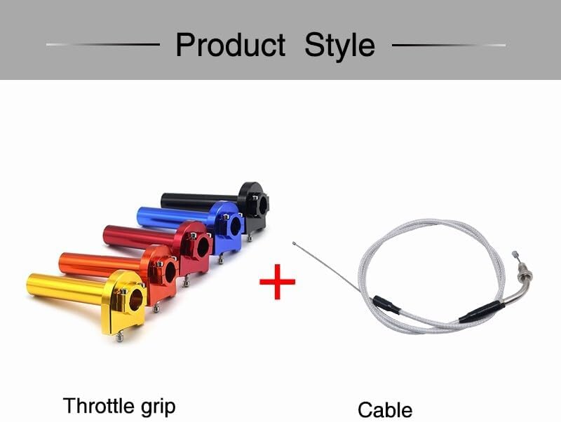 ya 11 9.14 baidiATV Bicycle Twist Throttle Accelerator Handlebar Grip Cable 7/8 50 110 150 250cc-