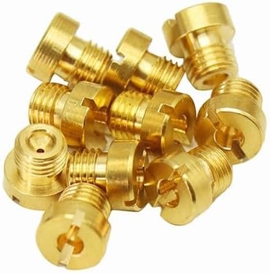 ya 2 8.15 10Pcs Carburetor Main Jets Dellorto 6413 M6x0.75mm 66-155 For FRDA PHBH PHBE