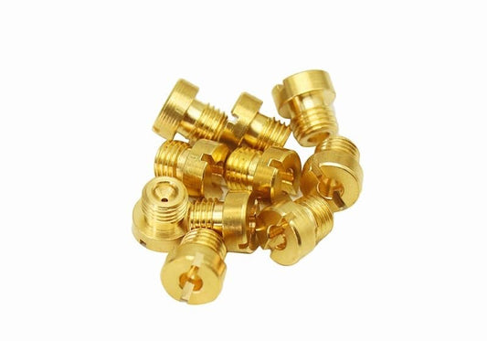 ya 4 8.10 10Pcs Carburetor Main Jets Dellorto 6413 M6x0.75mm 66-155 for FRDA PHBH PHBE