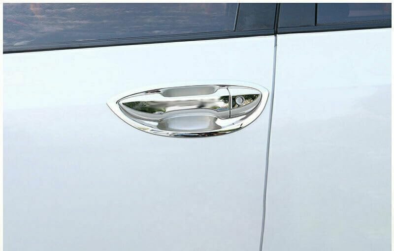 ya 2 8.15 Stainless Steel Chrome Exterior Door Bowl Trim for 2015-2018 for Toyota for Corolla 