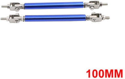 ya 2 8.15 100MM Adjustable Front Bumper Lip Splitter Strut Rod Tie Support Bar for Dodge