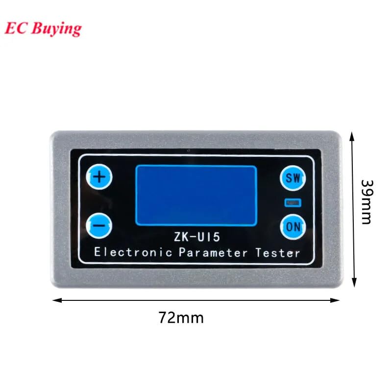 ya 16 10.20 baidi ZK-UI5 Battery Tester - Voltage Meter, Power Meter, DC5-38V, Display