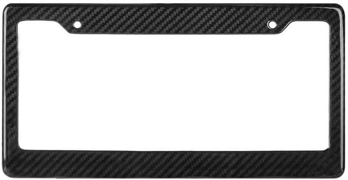 ya 9 10.24 Car License Plate Frame Cover Cap Bonnet Rear Boot Custom Text Black for Me