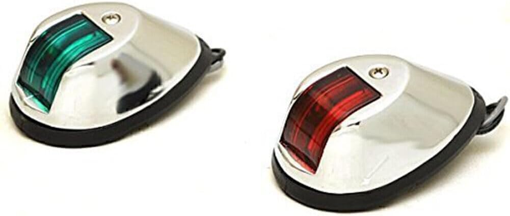 ya 4 8.24 baidi Red Green Boat Yacht Vertical Mount 12V LED Navigation Lights Side Marker