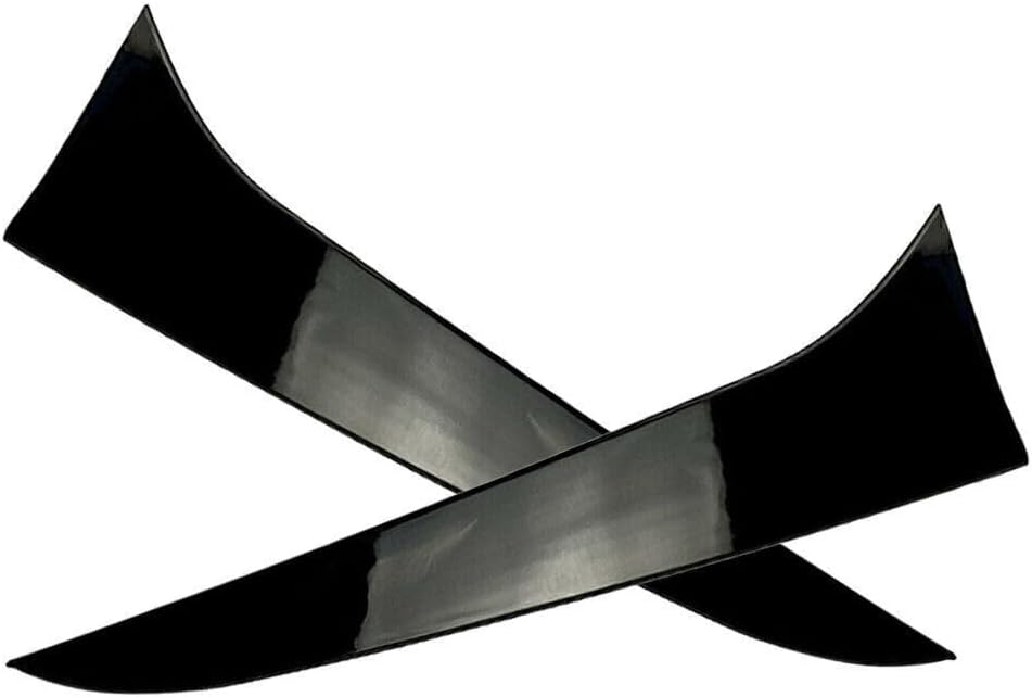 ya 4 8.14 for BMW X1 E84 2009-2015 Black 2x Rear Window Side Spoiler Canard Splitter Trim