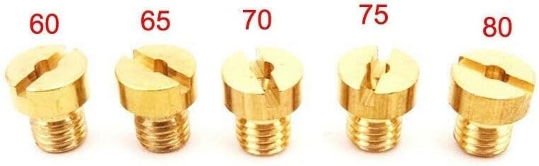ya 23 10.7 baidi 5Pcs Motorcycle Carb Main Jets #60/65/70/75/80 Jet For 50-80cc Motorized-Bicycle