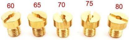 ya 23 10.7 baidi 5Pcs Motorcycle Carb Main Jets #60/65/70/75/80 Jet For 50-80cc Motorized-Bicycle