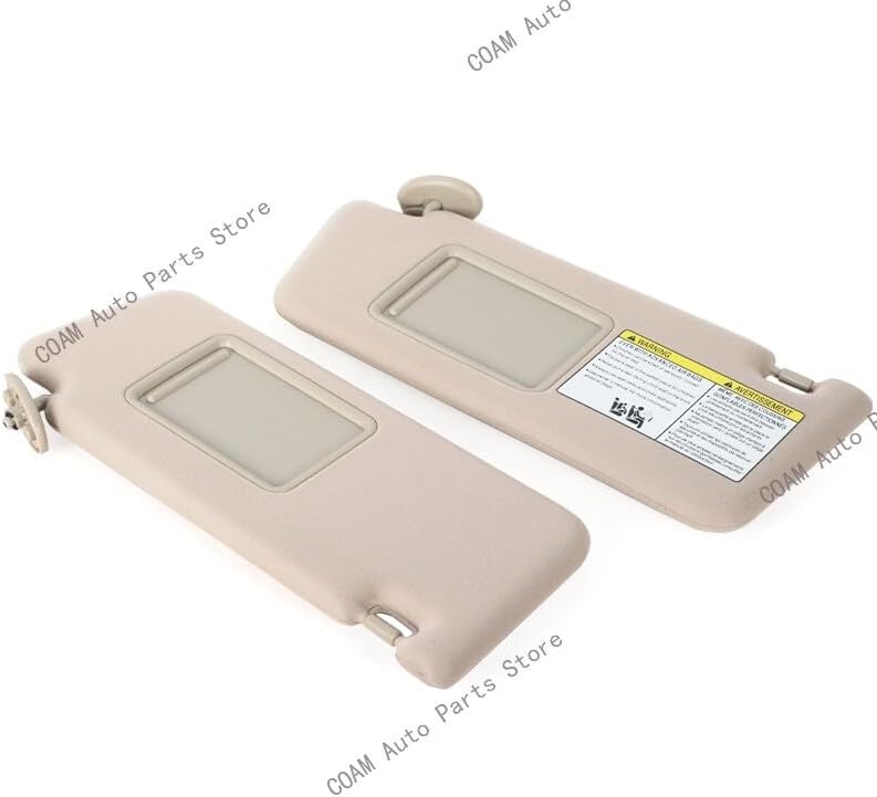ya 5 8.24 baidi for Toyota Tacoma 2005-14 Interior Sunshade Beige Visor with Mirror