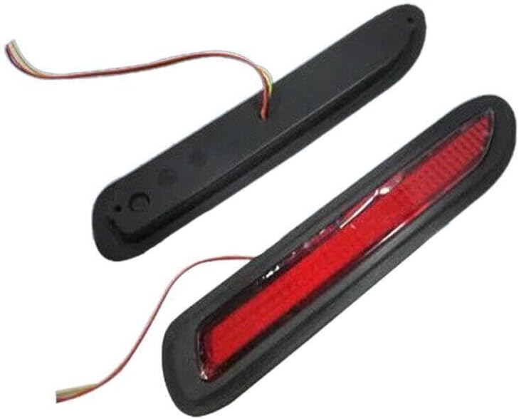 ya 4 8.10 12V red lens LED car rear bumper reflector taillight drive brake fog light 2PCS