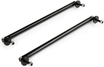 ya 12 10.8 baidi 2pc Adjustable Bumper Lip Splitter Black Spoiler Strut Rod Tie Support Bar Front