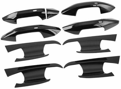 ya 5 8.10 for Audi A3 2022-2023 Bright Black Outside Door Bowl Handle F for Rame Cover Trim 9P