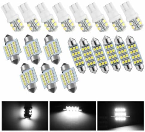 ya 4 8.8 40 piece 6500K LED indoor light bulb kit for car trunk dome license plate light