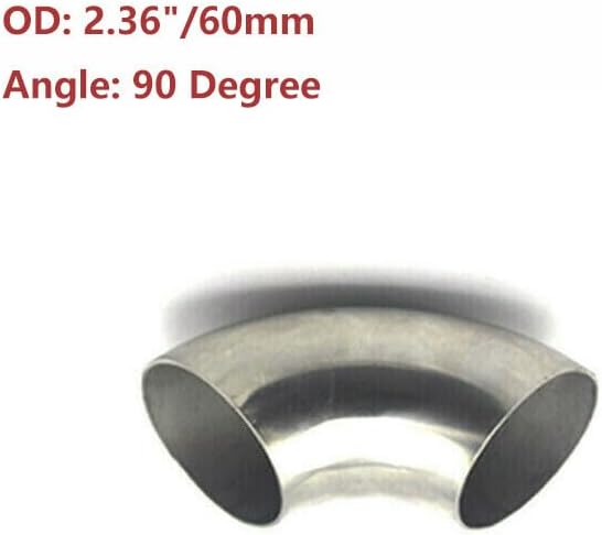 ya 6 8.14 Automotive 2.36 inch/60 mm 90¡ã Stainless Steel Elbow Connector Welding Bend