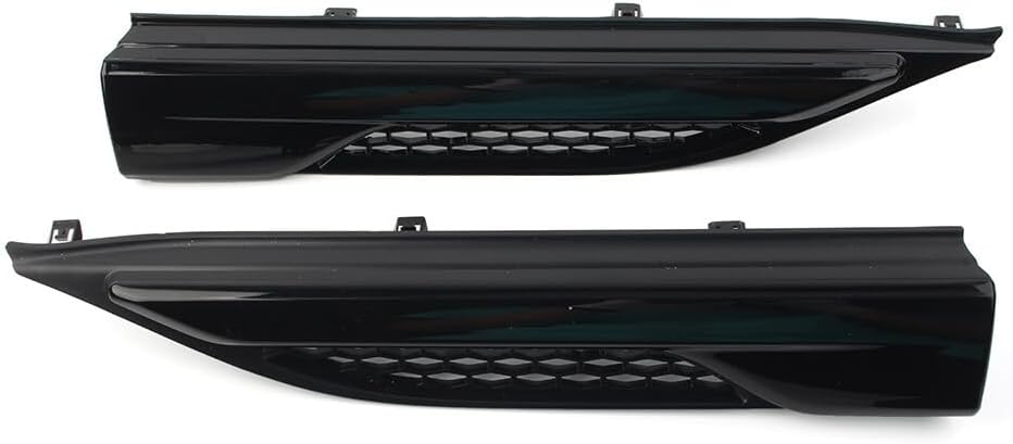 ya 4 8.14 for Land Rover for Range Rover Evoque 2012-19 Gloss Black Side Wing Vent Fender Trim