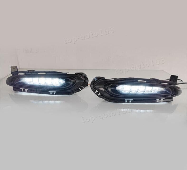 ya 9 10.24 LED White Lights Daytime Running Lights Fog Lights 2PCS for Honda HR-V 2016-2018