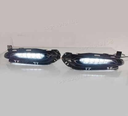 ya 9 10.24 LED White Lights Daytime Running Lights Fog Lights 2PCS for Honda HR-V 2016-2018