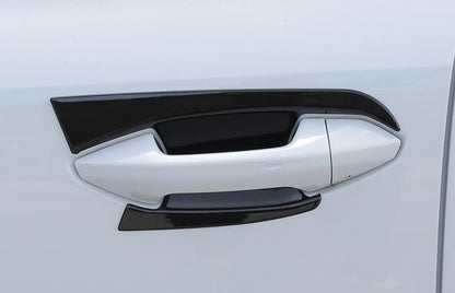ya 5 8.10 for Audi A3 2022-2023 Bright Black Outside Door Bowl Handle F for Rame Cover Trim 9P