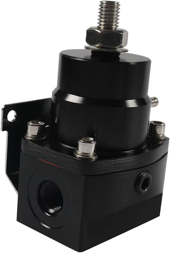 ya 11 9.14 baidiUniversal Black 6AN 8AN Fuel Inject Pressure Regulator Kit With Oil Gauge Black