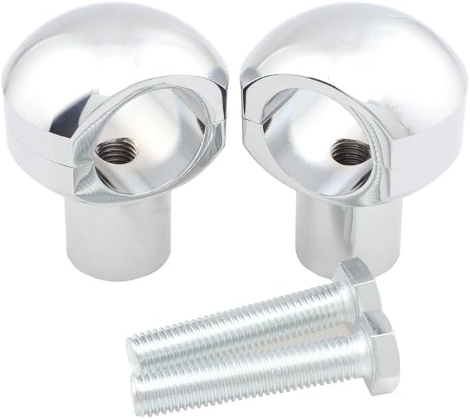 ya 4 8.8.2 Chrome 32mm CNC Handlebar Riser Bar Mount Clamp for Harley Touring Softail Dyna