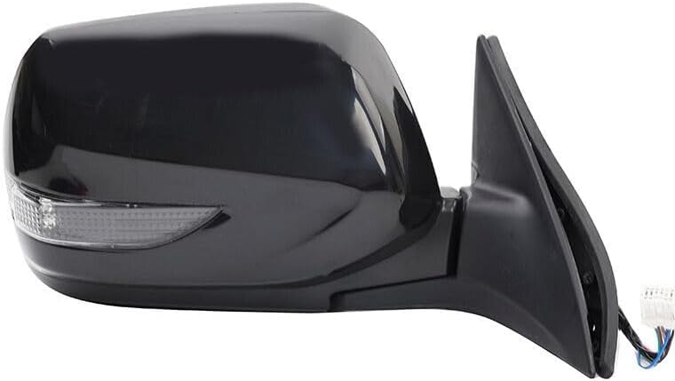 ya 11 9.14 baidiLeft Door Wing Rear View Mirror Assy 9PINS Black for Subaru Legacy 2010-2012