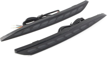 ya 2 8.15 Rear Fog Lamp Brake Light Dynamic Dragon Scales Style Fit for Tesla Model Y 20-22