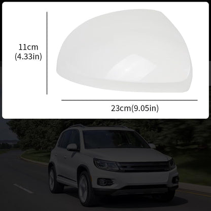 ya 11 9.14 baidiRight Passenger Side Door Wing Mirror Cover Cap White for VW for Tiguan 2010-2016