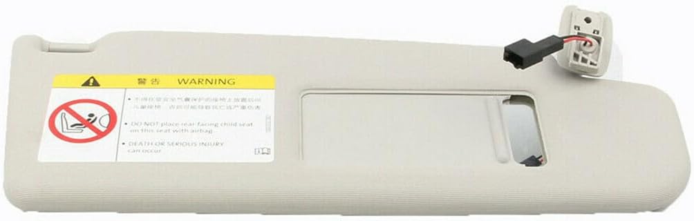 ya 11 9.14 baidiGrayFront Right Side Visor with Light for VW for Golf Rabbit for Passat CC 1KD857552A2F4
