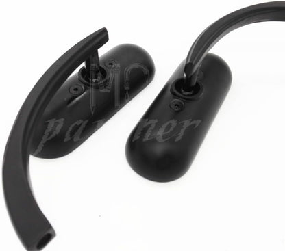 ya 2 8.15 Motorcycle Black for Mini Oval Mirrors for Harley Dyna Softail Sportster Touring