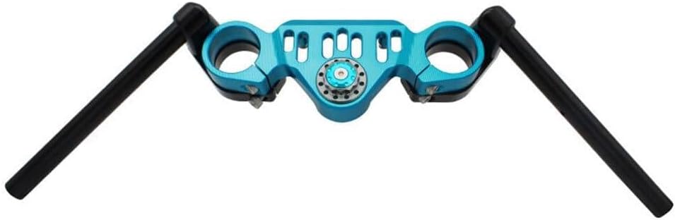 ya 4 8.14 Motorcycle Clip-Ons Handlebar Handle Bar Clip Ons For CF-MOTO 450SR 2023+ Blue