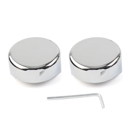 ya 6 8.14 Chrome Upper Fork End Caps for Harley Softail Breakout FXBR FXBRS 2018 2019-2023
