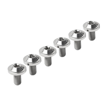 ya 9 10.24 6pcs Alloy Bolts Truss Torx Head Screws M5x25mm for Motorcycle Silver