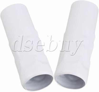 ya 26 10.21 baidi 6Pcs White Chandelier Candle Light Cover Sleeves Socket 25mm Dia 80mm Length
