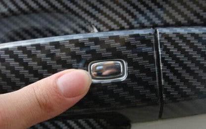 ya 8 8.24 baidi 8X Cover Trim Carbon Fiber Exterior Side Door Handle for Chevrolet Malibu 16-18