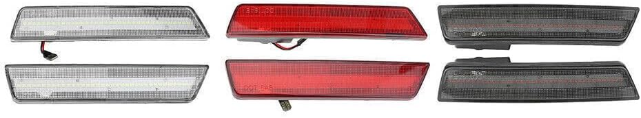 ya 4 8.8 2 LED Rear Side Marker Lights for 08-14 for Dodge Challenger/11-14 Charger 