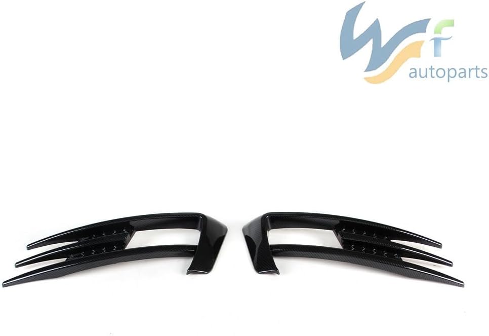 ya 2 8.15 Carbon Fiber Surface L&R Fog lamp Decorative Grille Anti-Collision Grille Suitable for VW for Golf 15-17