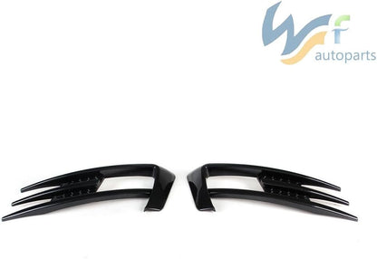 ya 2 8.15 Carbon Fiber Surface L&R Fog lamp Decorative Grille Anti-Collision Grille Suitable for VW for Golf 15-17