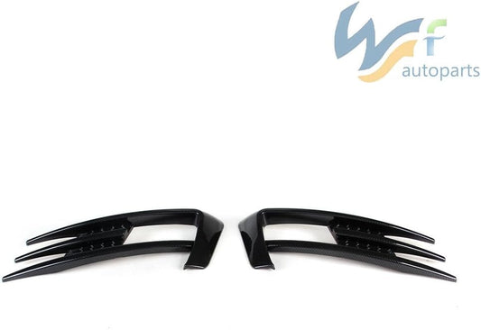ya 2 8.15 Carbon Fiber Surface L&R Fog lamp Decorative Grille Anti-Collision Grille Suitable for VW for Golf 15-17