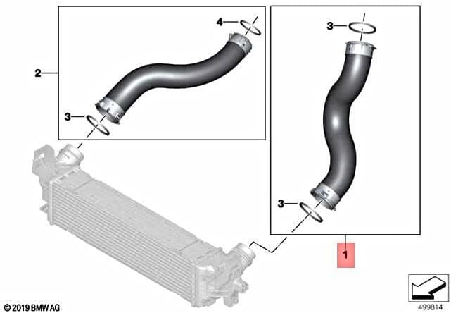 ya 2 8.15 AIR Intake LINE for BMW X3 G01 G02 G08 X3 18d 20dX 20i 20iX