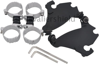ya 23 10.7 baidi Fork Bracket Gauntlet Fairing Trigger Lock Mount Kit for Harley Dyna FXD FXDL