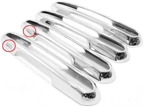 ya 5 8.10 Cover Trim Chrome Side for Smart Hole Door Handle 4PCS for Toyota Highlander 2020-24